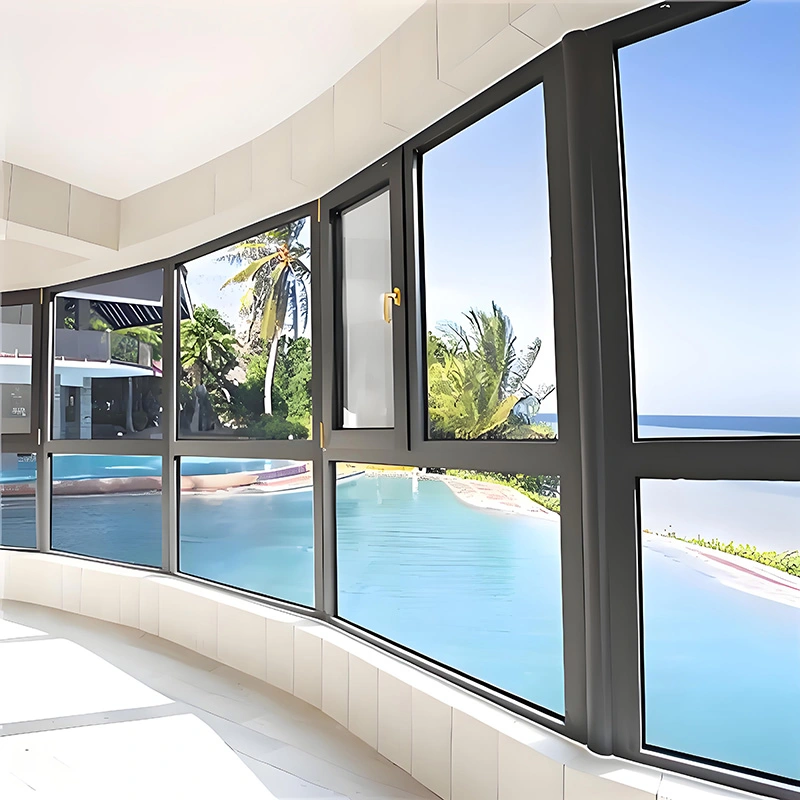 Прозорци што се отвораат навнатре од алуминиумска легура