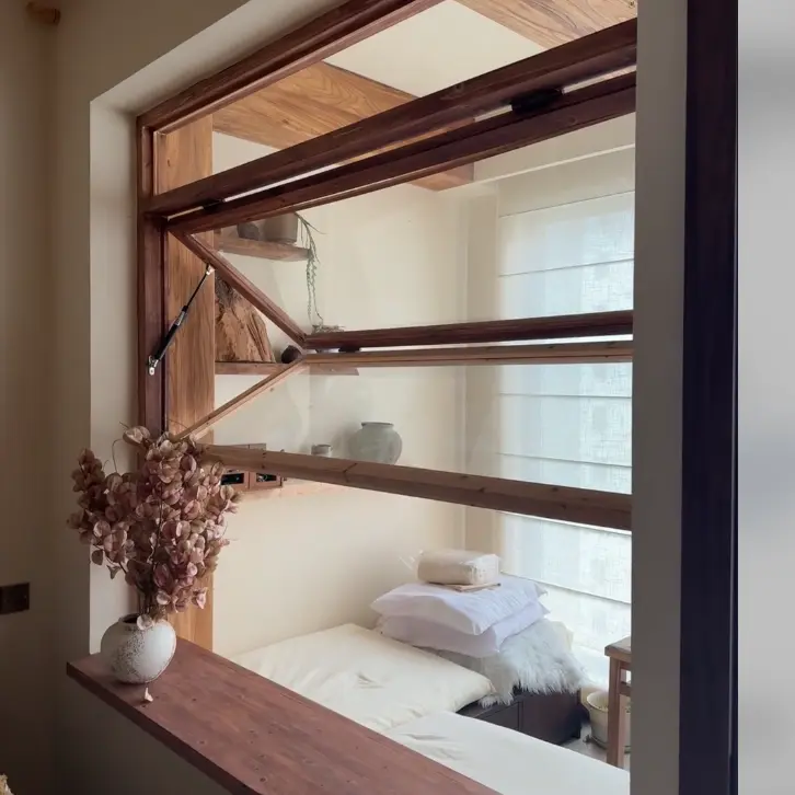 Прозорци со горни шарки од алуминиумска легура